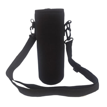 Housse verre d'eau anti-chute et isolation thermique adapté aux tasses de 1500 ml facile à transporter matériau durable noir